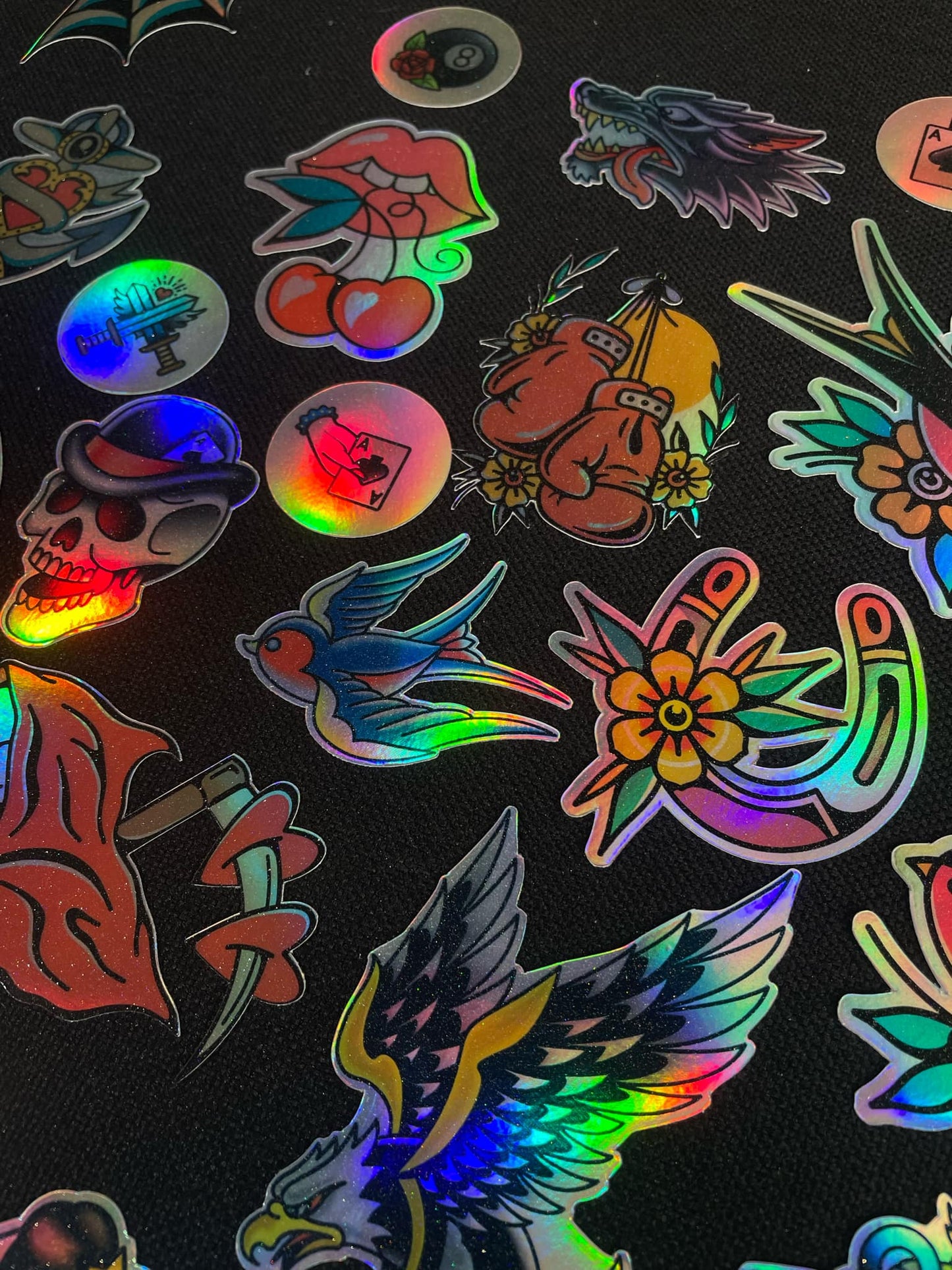 Custom Holographic Stickers – Premium Iridescent Vinyl - Omega Stickers