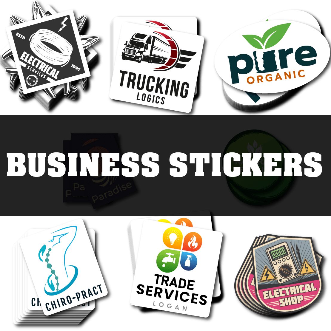 Business Stickers - Omega Stickers