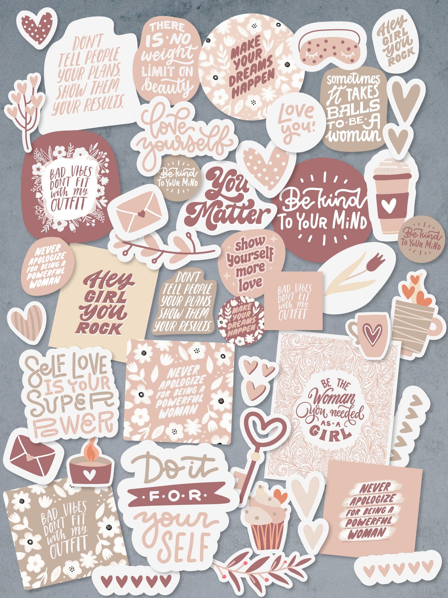 Boho Affirmation Stickers - Omega Stickers