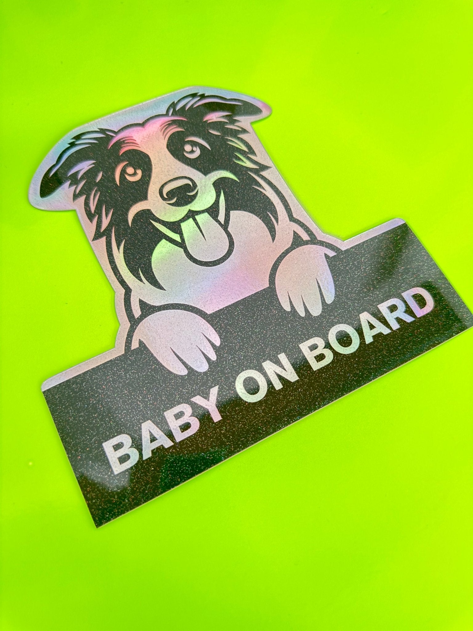 Border Collie On Board - Omega Stickers