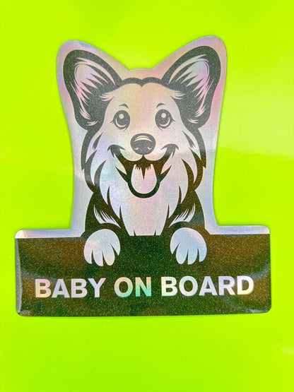 Corgi On Board - Omega Stickers