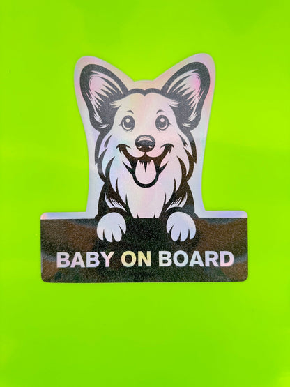 Corgi On Board - Omega Stickers