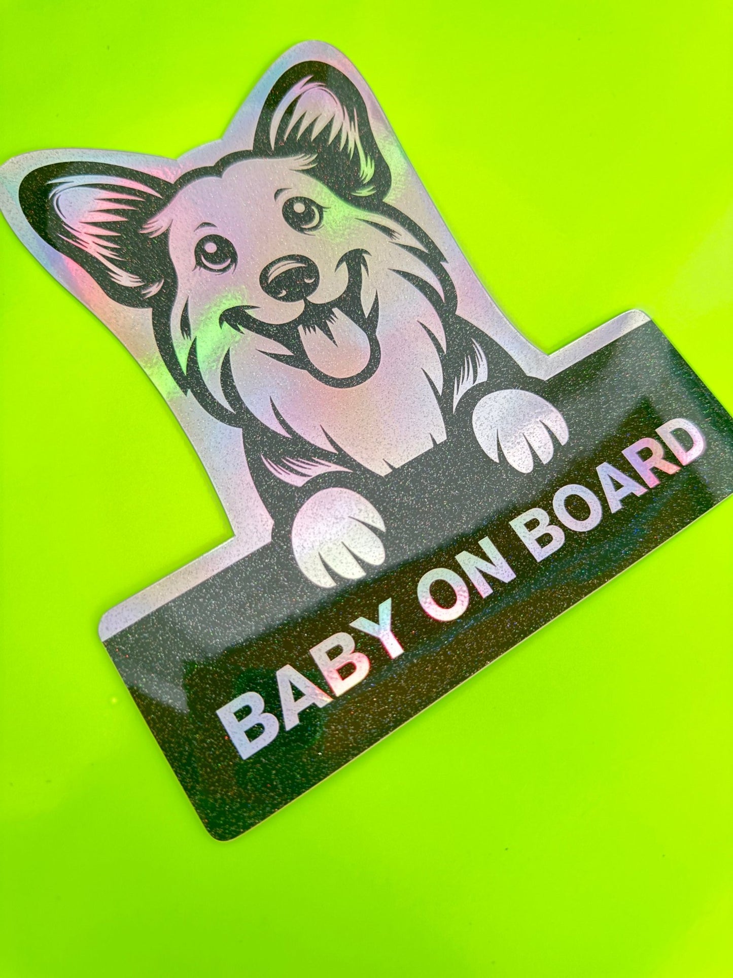 Corgi On Board - Omega Stickers