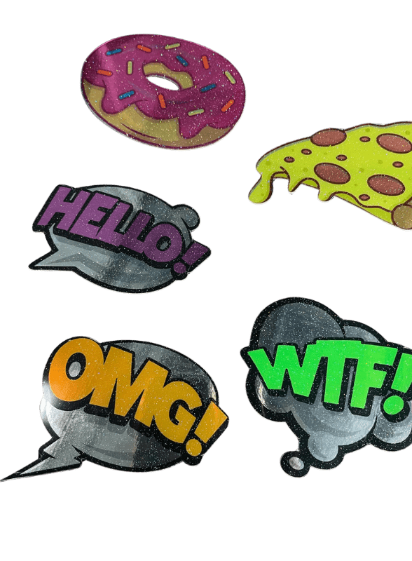 Custom Chrome Stickers – Premium Metallic Vinyl - Omega Stickers