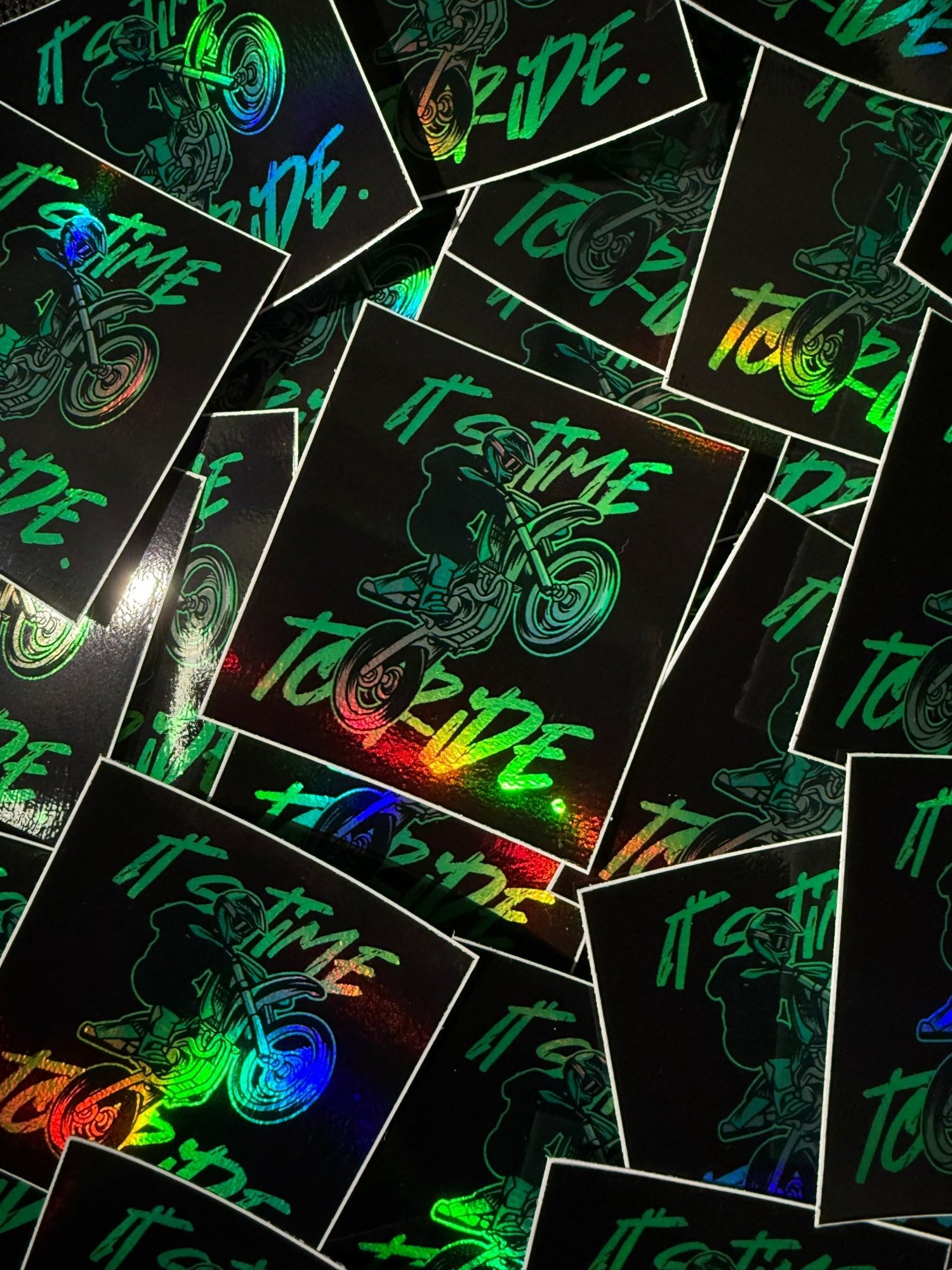 Custom Holographic Stickers – Premium Iridescent Vinyl - Omega Stickers