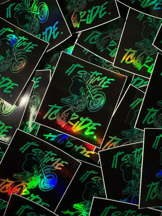 Custom Holographic Stickers – Premium Iridescent Vinyl - Omega Stickers