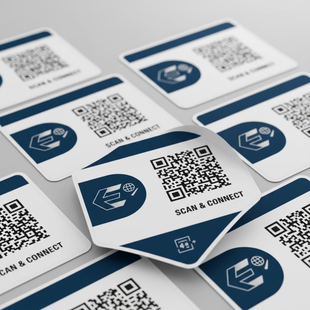 Custom QR Code Stickers – Scan & Connect Instantly - Omega Stickers