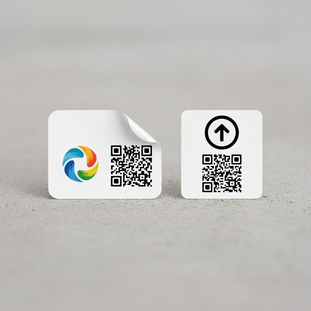 Custom QR Code Stickers – Scan & Connect Instantly - Omega Stickers