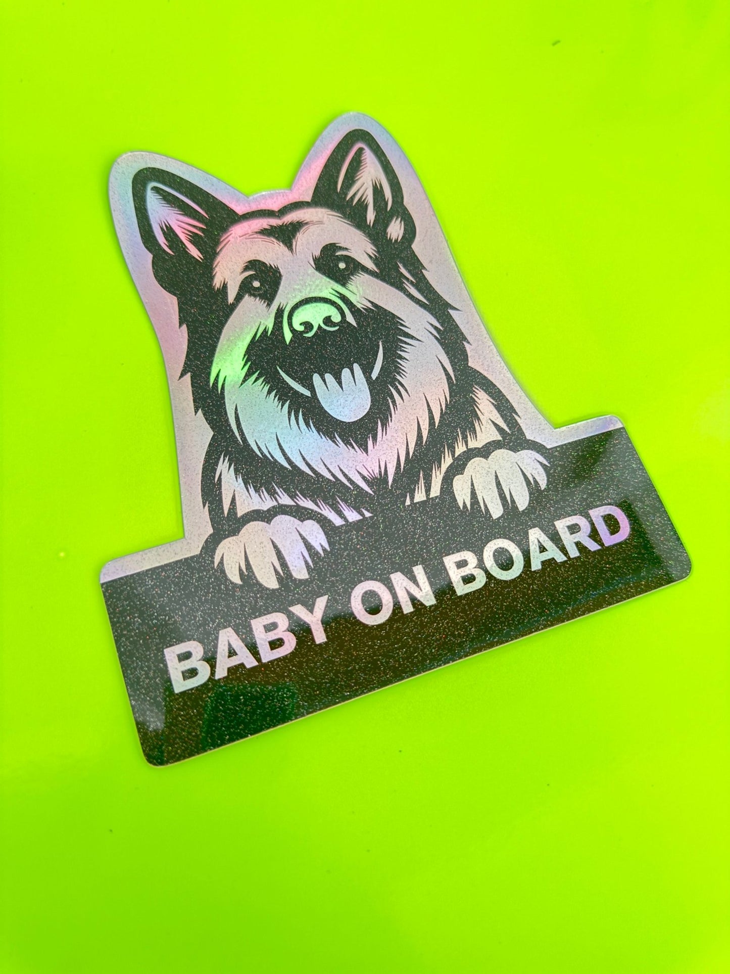 German Shephard On Board - Omega Stickers