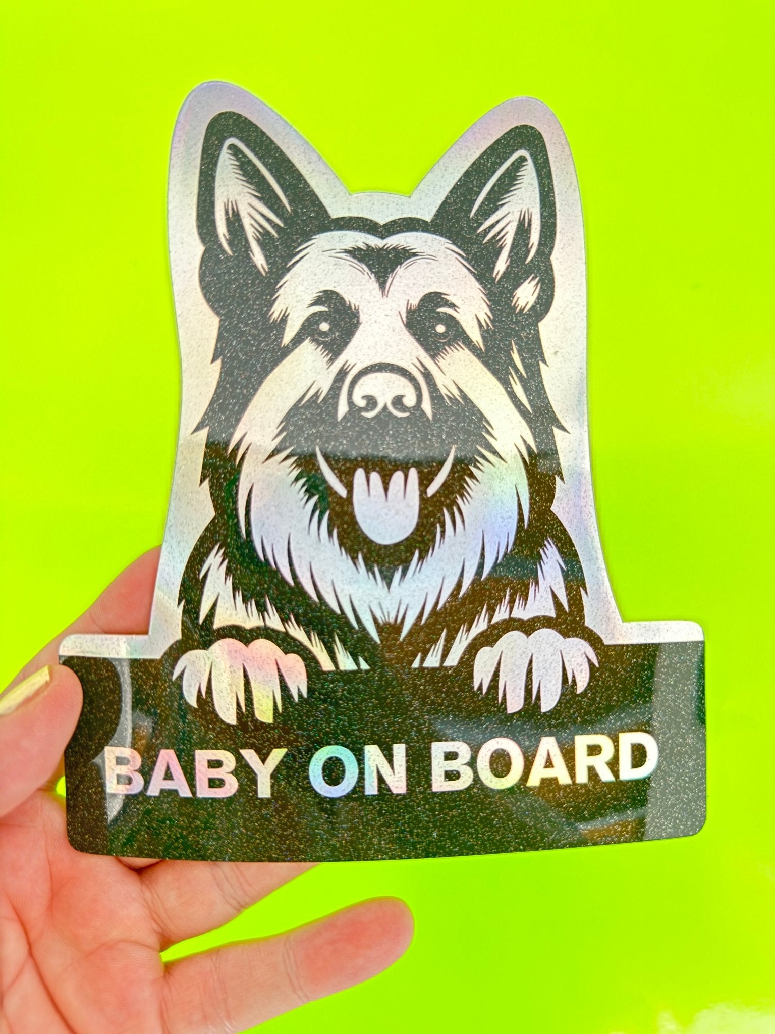 German Shephard On Board - Omega Stickers