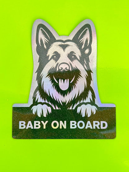 German Shephard On Board - Omega Stickers