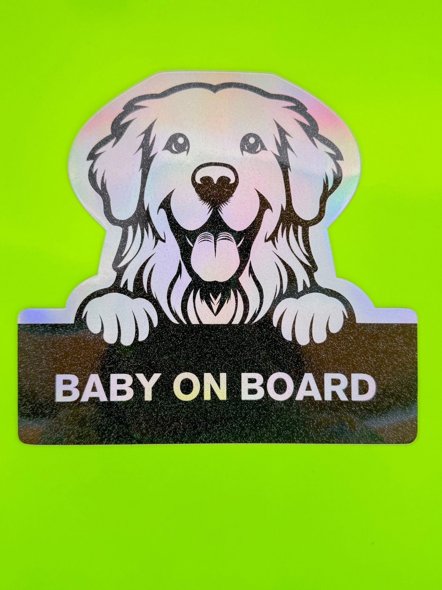 Golden Retriever On Board - Omega Stickers