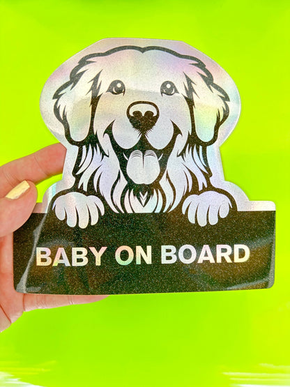 Golden Retriever On Board - Omega Stickers