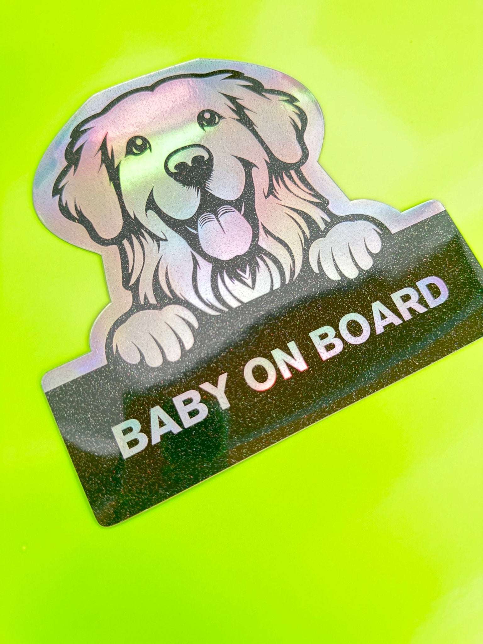 Golden Retriever On Board - Omega Stickers