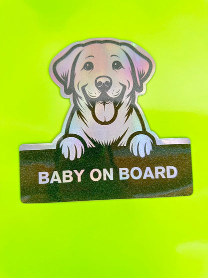 Labrador On Board - Omega Stickers