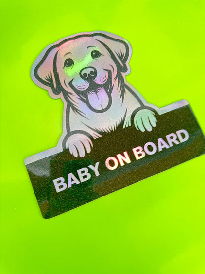 Labrador On Board - Omega Stickers