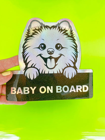 Pomeranian On Board - Omega Stickers