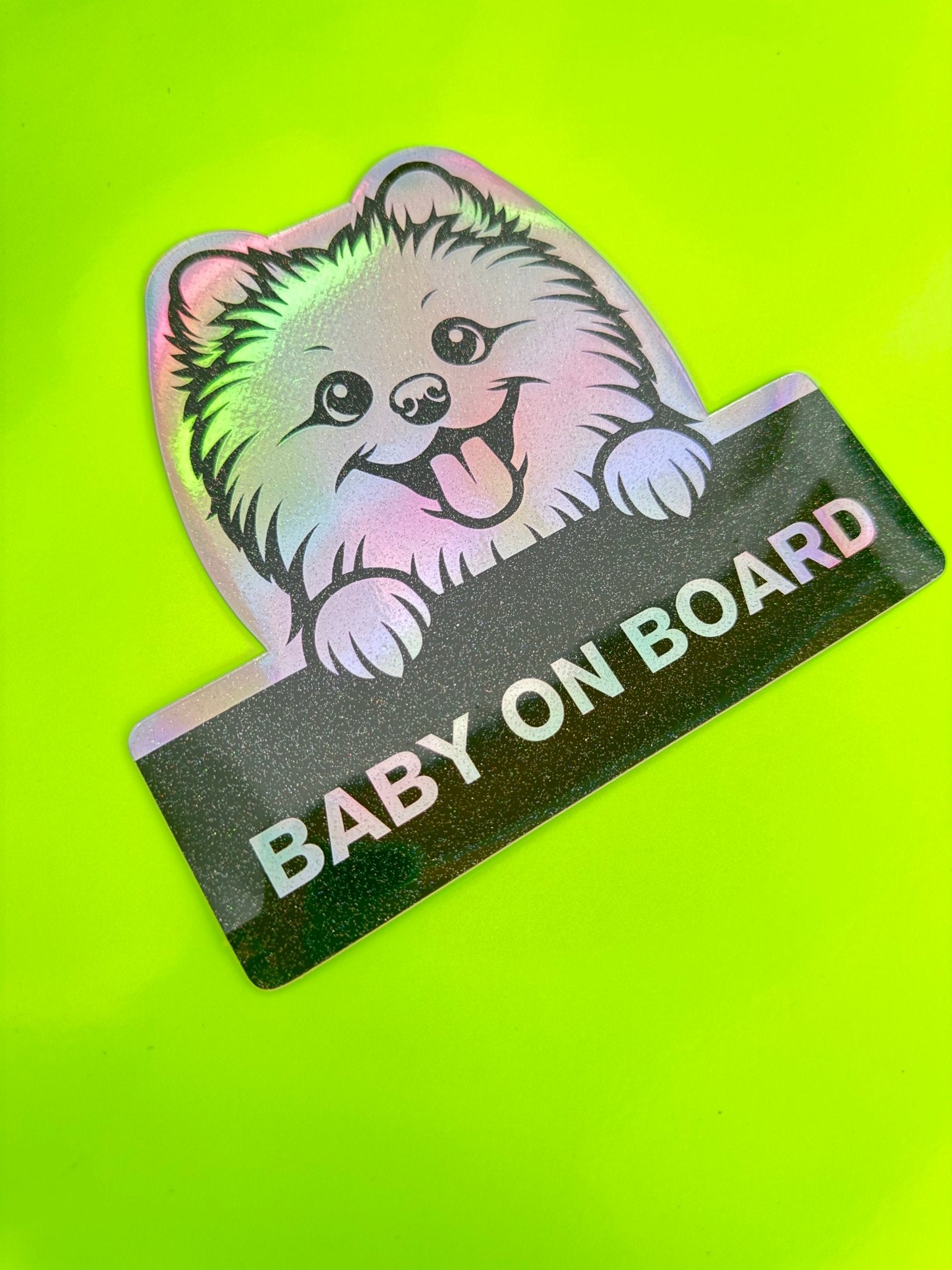 Pomeranian On Board - Omega Stickers