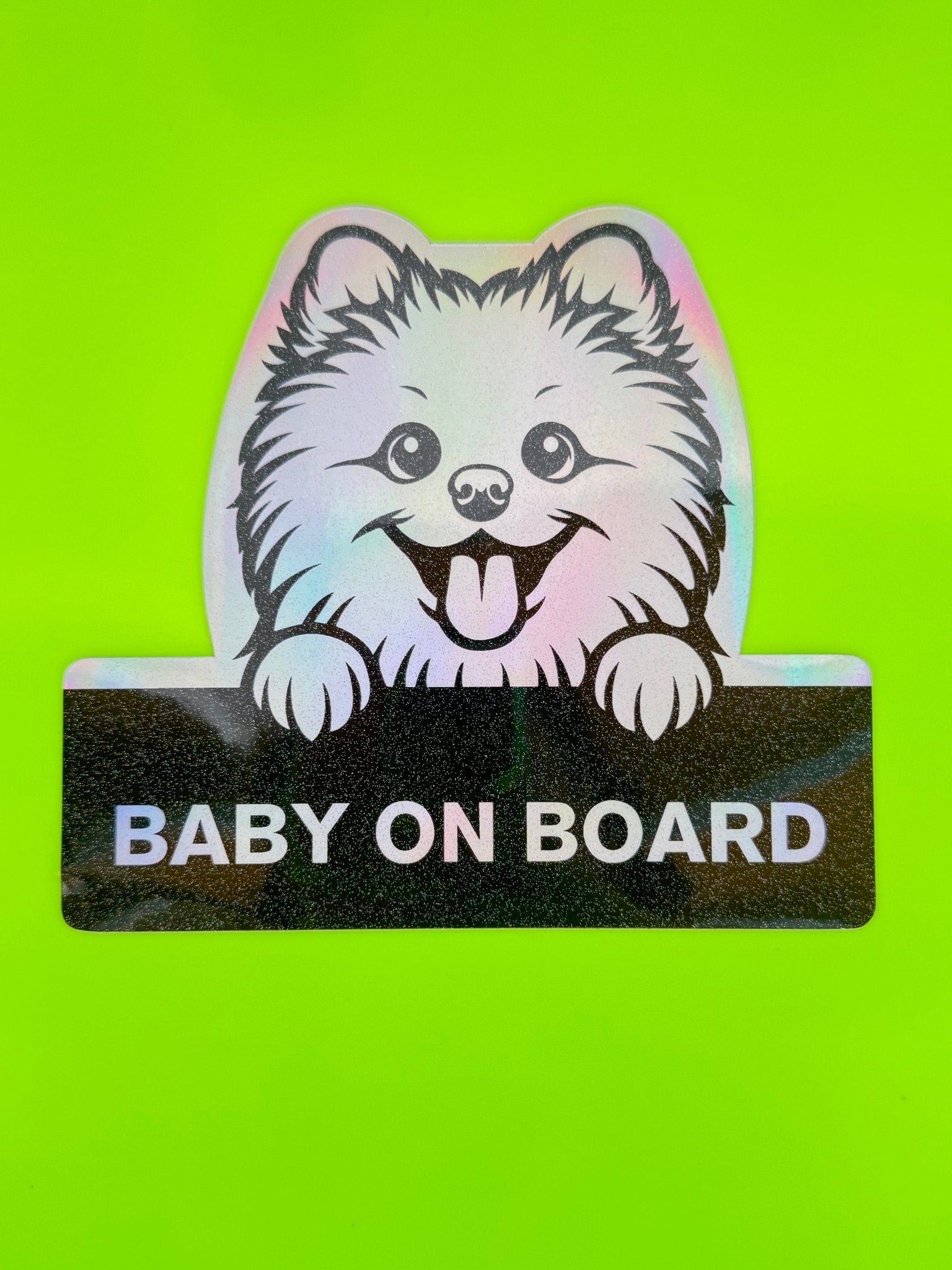 Pomeranian On Board - Omega Stickers