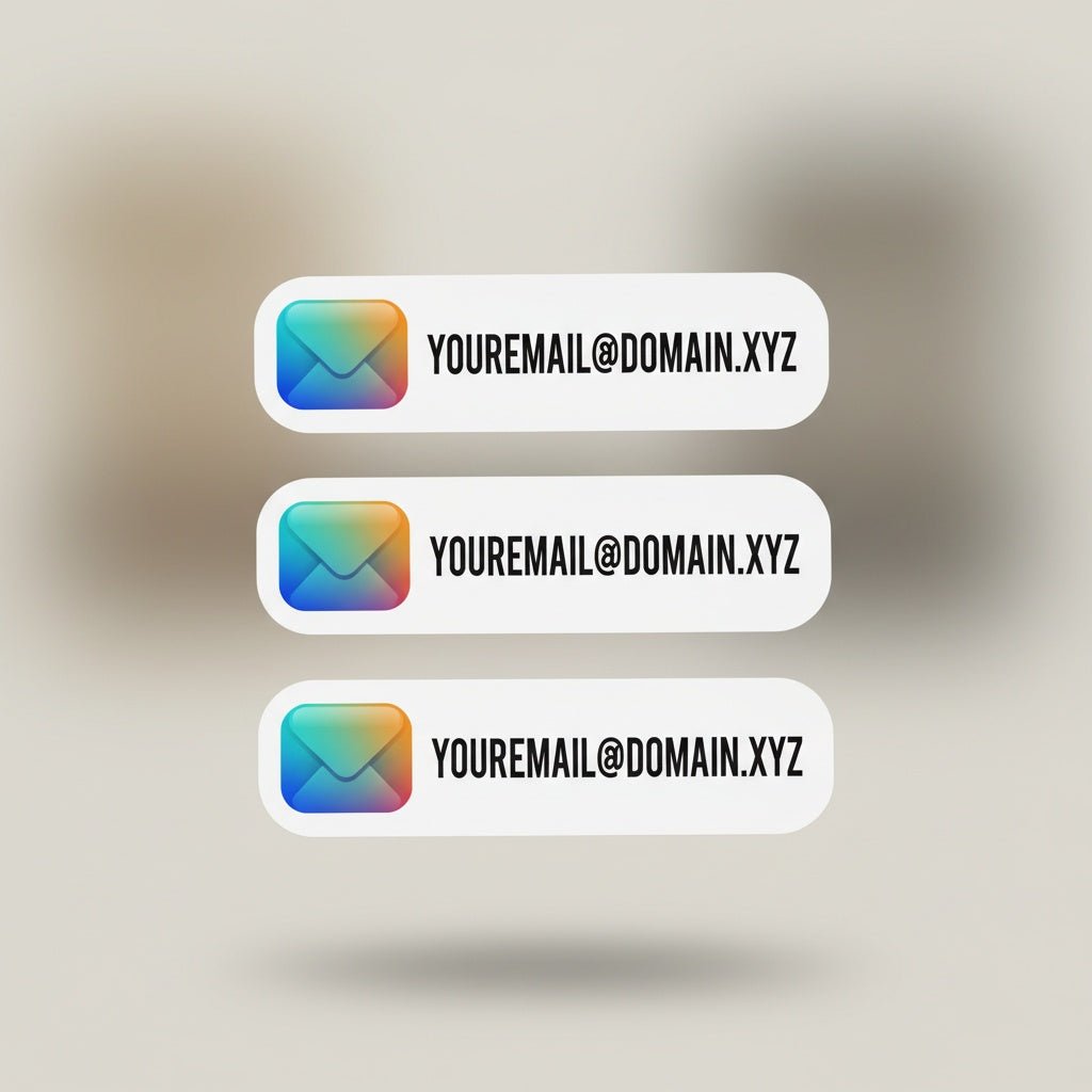 Social Media Handle Stickers - Omega Stickers